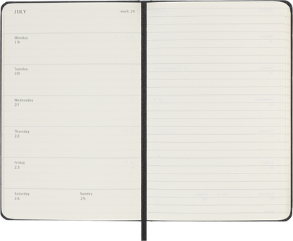 MOLESKINE CLASSIC HARD 12M WEEK NOTE POCKET SORT 2027