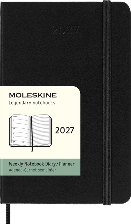 MOLESKINE CLASSIC HARD 12M WEEK NOTE POCKET SORT 2027
