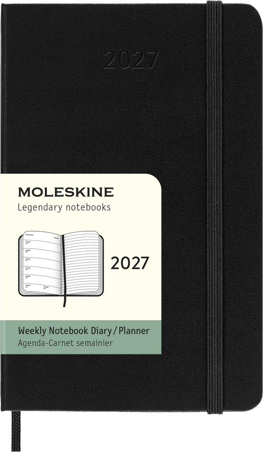 MOLESKINE CLASSIC HARD 12M WEEK NOTE POCKET SORT 2027