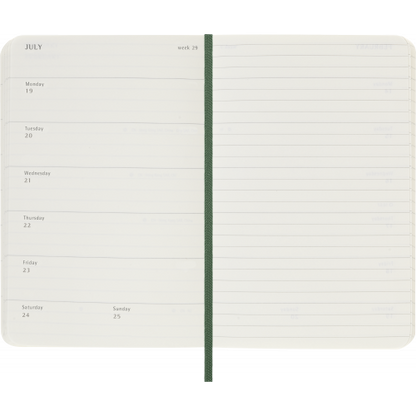 MOLESKINE CLASSIC SOFT 12M WEEK NOTE POCKET MYRTLE GREEN 2027