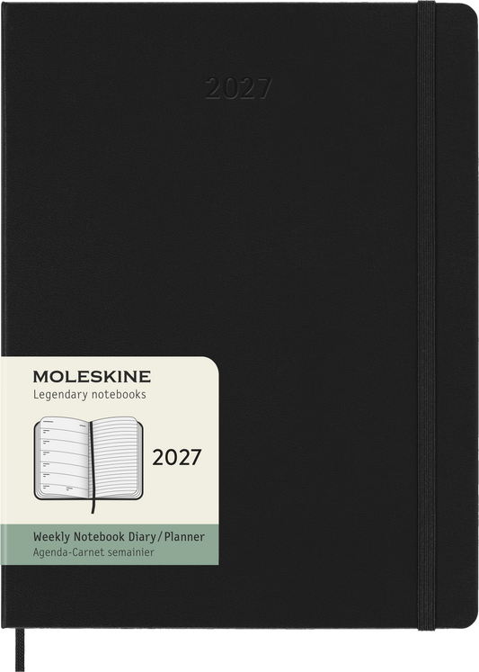 MOLESKINE HARD 12M WEEK NOTE XL SORT 2027