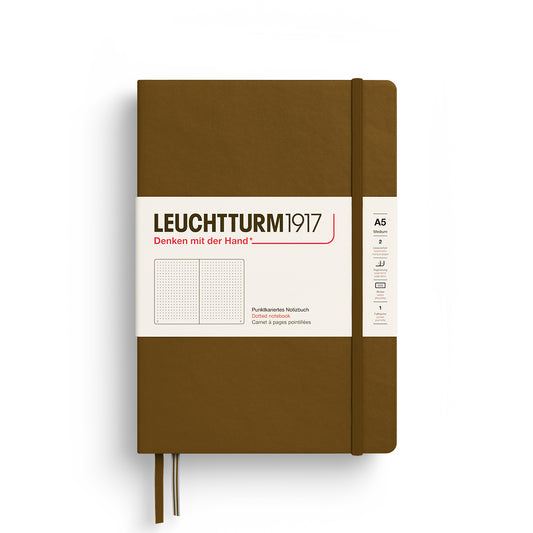 LEUCHTTURM1917 NOTEBOG A5 DOTS SPICE BROWN