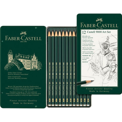 BLYANTSÆT FABER CASTELL 9000 2H-8B