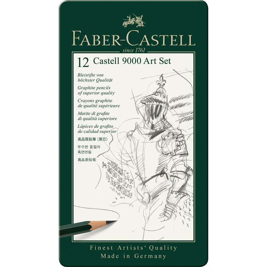 BLYANTSÆT FABER CASTELL 9000 2H-8B