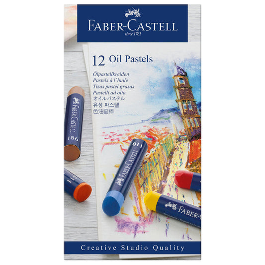 OLIEKRIDT FABER CASTELL PASTELS 12 STK