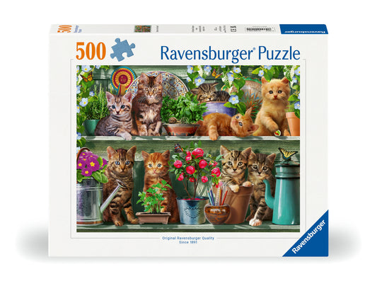 RAVENSBURGER CATS ON THE SHELF 500 PCS
