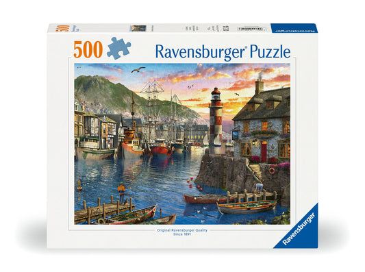RAVENSBURGER SUNRISE AT THE PORT 500 PCS