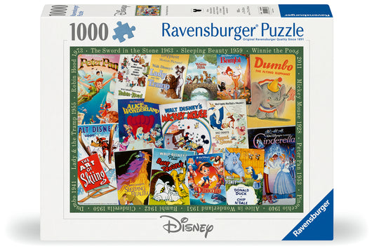 RAVENSBURGER DISNEY VINTAGE MOVIEPOST 1000 BRIKKER