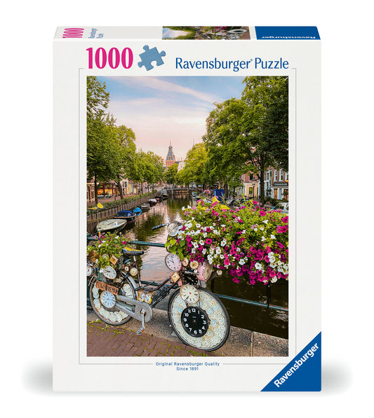 RAVENSBURGER BICYCLE AND FLOWERS 1000 BRIKKER