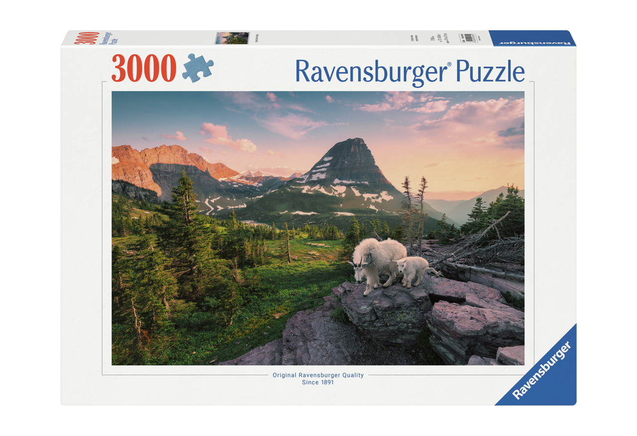 RAVENSBURGER SNEGED I BJERGENE MED KID 3000 BRIKKE