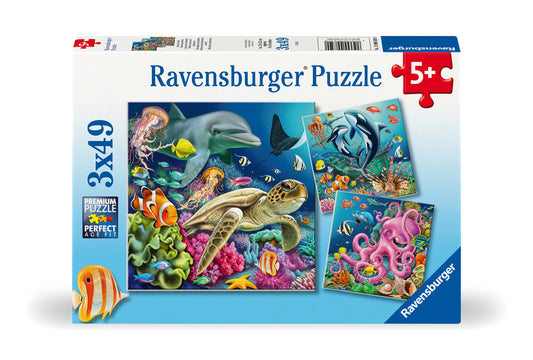 RAVENSBURGER UNDER WATER 3 x 49 BRIKKER