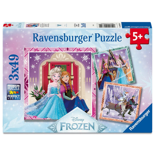 DISNEY FROZEN PUSLESPIL 3X49 BRIKKER
