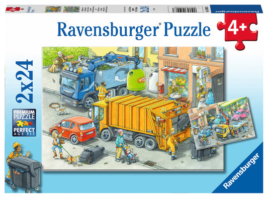 RAVENSBURGER WORKING TRUCKS 2X24 BRIKKER