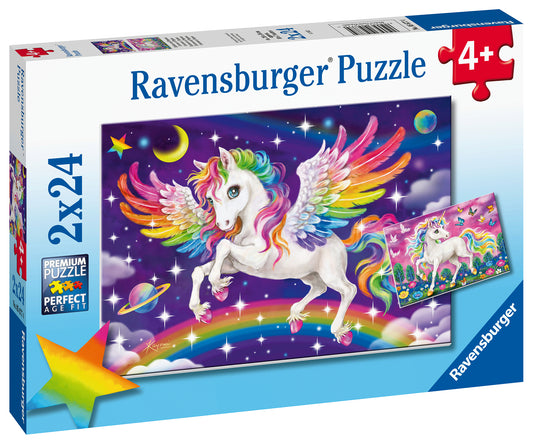 RAVENSBURGER UNICORN AND PEGASUS 2X24 BRIKKER