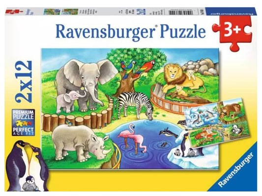 ANIMALS IN ZOO 2 X 12 BRIKKER