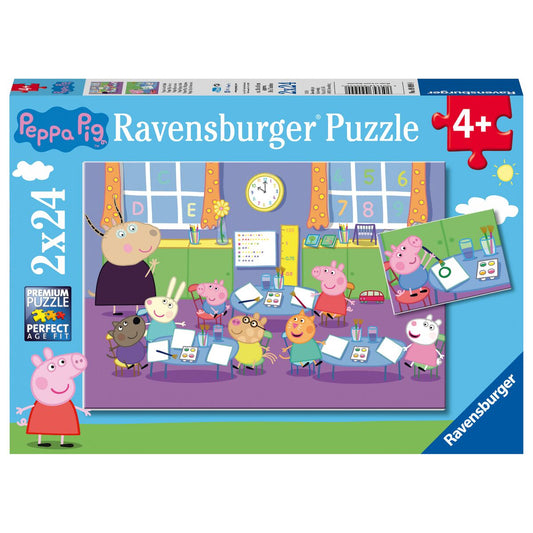 RAVENSBURGER PEPPA PIG AT THE PLAYGROUND 2 x 24 BRIKKER