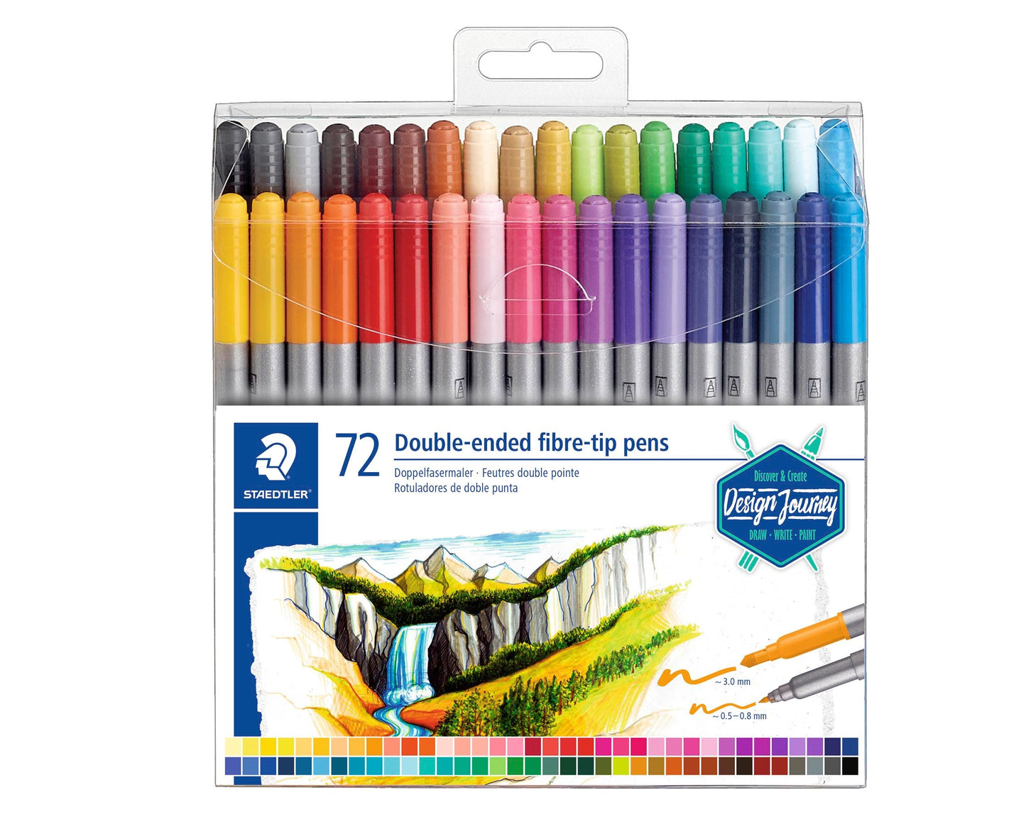 STAEDTLER DUO TUSSER 72 STK ASS