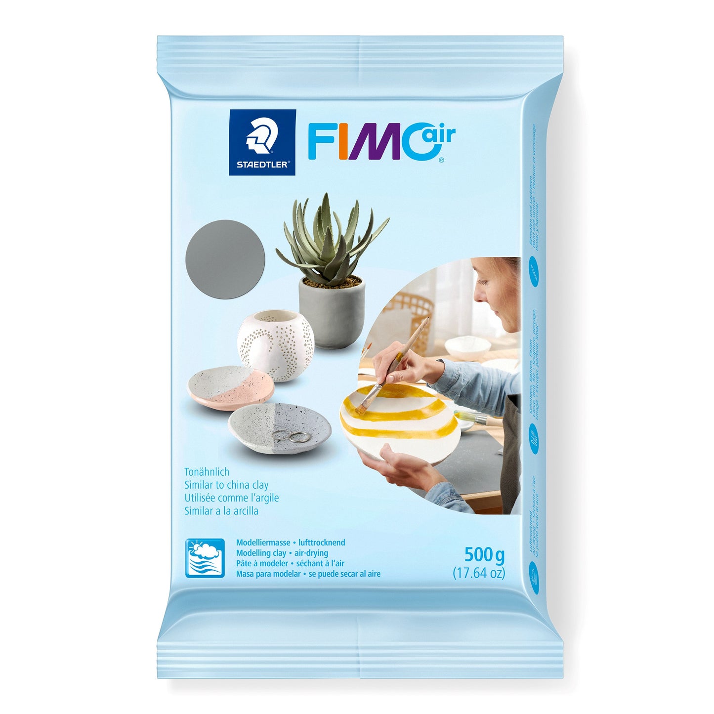 MODELLER FIMO AIR 500G GRÅ