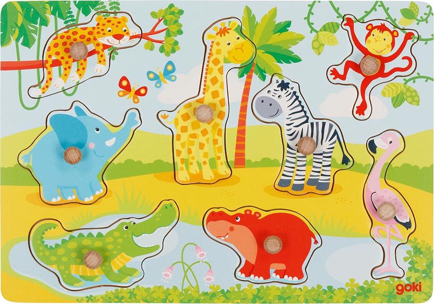 LIFT OUT PUZZLE, AFRICAN BABY ANIMALS
