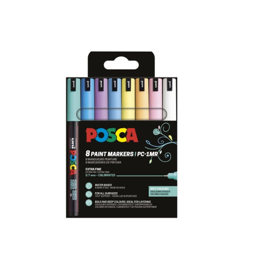 POSCA PC-1MR 8P SET SOFT COLOR