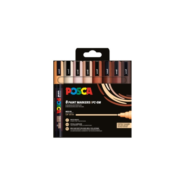 POSCA PC5M SÆT PORTRAIT COLOURS