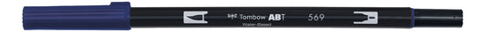 MARKER TOMBOW ABT DUAL BRUSH 569 JET BLUE