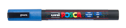 PAINTMARKER UNI POSCA PC-3 BLUE GLITTER