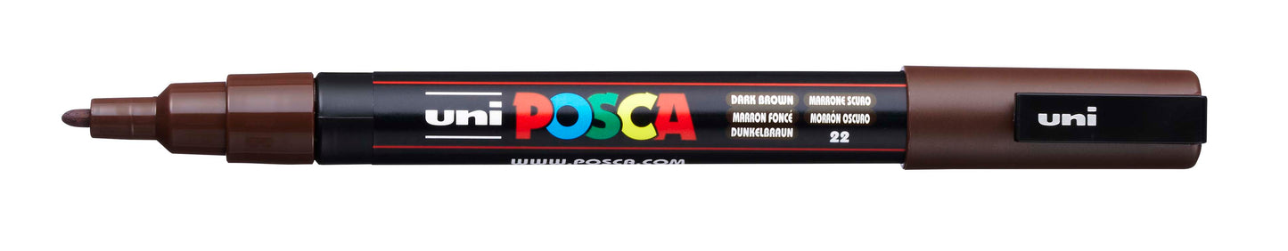 UNI POSCA PC-3M DARK BROWN