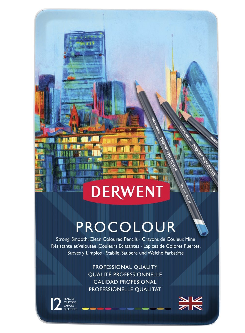 DERWENT PROCOLOUR  FARVEBLYANTER 12 STK