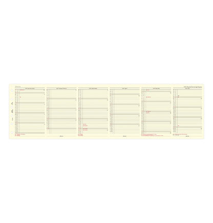 FILOFAX REFILL ÅRSPLAN POCKET 2027