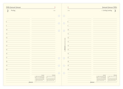 FILOFAX REFILL 1 DAG PR. SIDE A5 2026