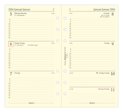 FILOFAX REFILL 1 UGE PR. OPSLAG PERSONAL 2026