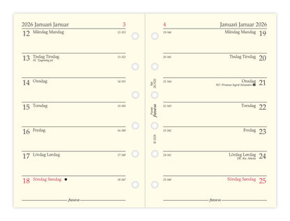 FILOFAX REFILL UGE PR. SIDE POCKET 2026