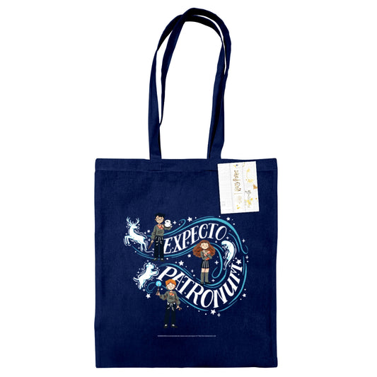 HARRY POTTER EXPECTO PATRONUM NAVY TOTE BAG
