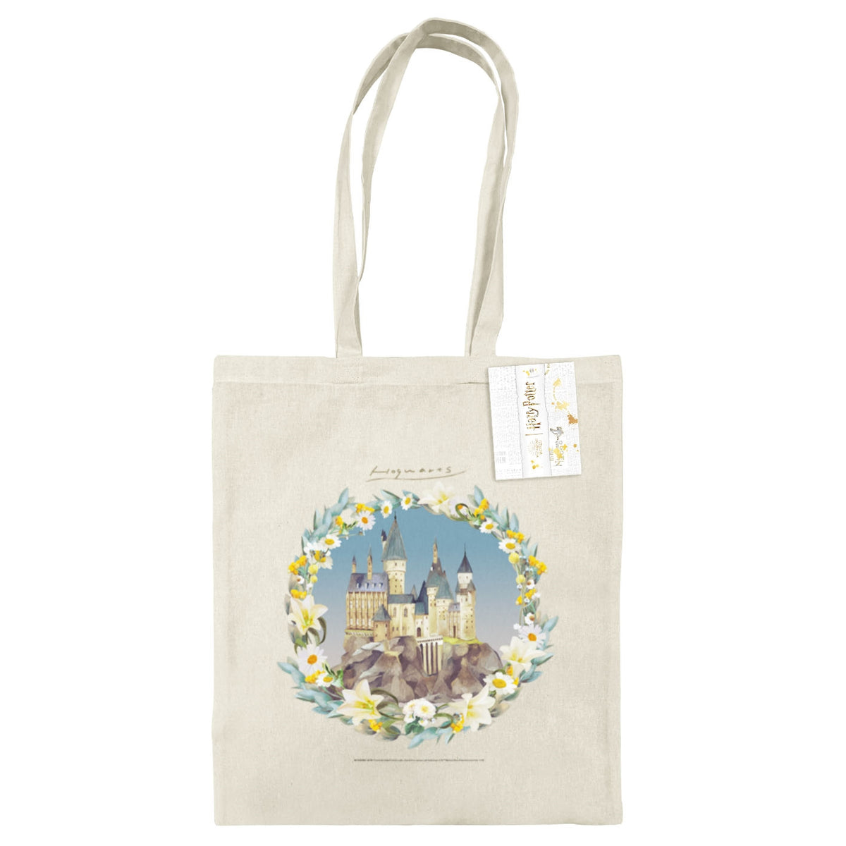 HARRY POTTER CASTLE NATURAL TOTE BAG
