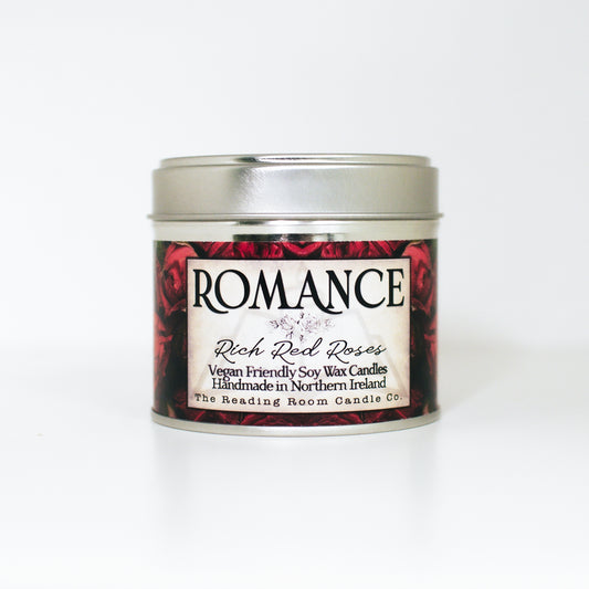 ROMANCE SCENTED SOY CANDLE RICH RED ROSES