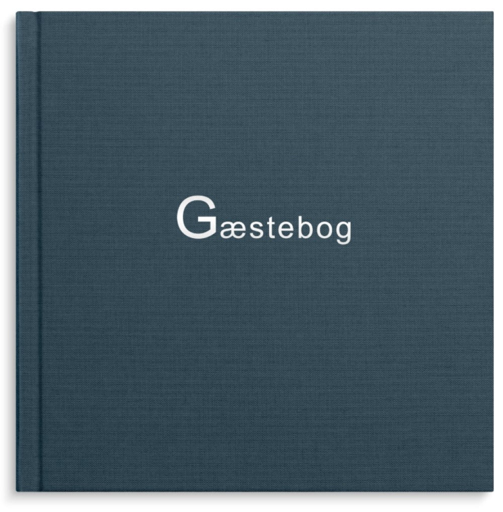 MAYLAND GÆSTEBOG BLÅ TEKSTIL