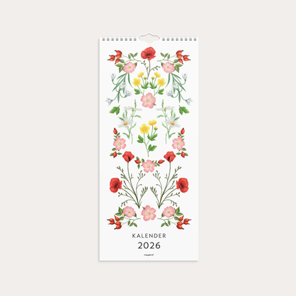 VÆGKALENDER BLOMSTER 2026