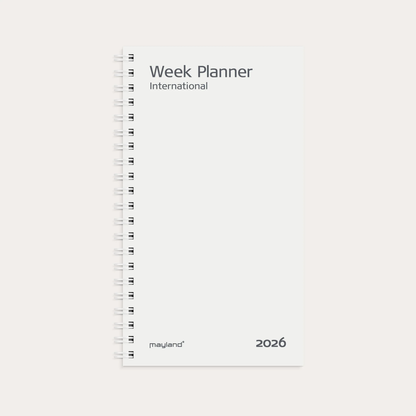 WEEK PLANNER INTERNATIONAL TVÆRFORMAT REFILL 2026