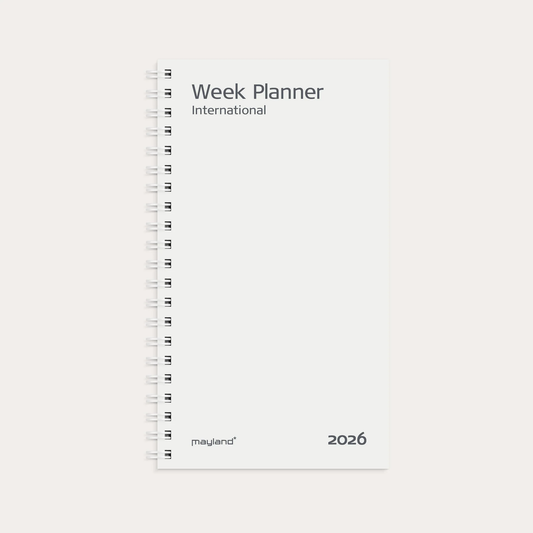 WEEK PLANNER INTERNATIONAL TVÆRFORMAT REFILL 2026
