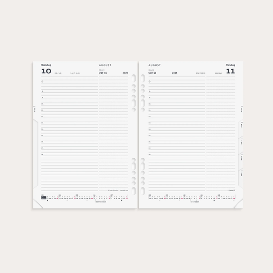 SYSTEM A5 DAGKALENDER REFILL 2026
