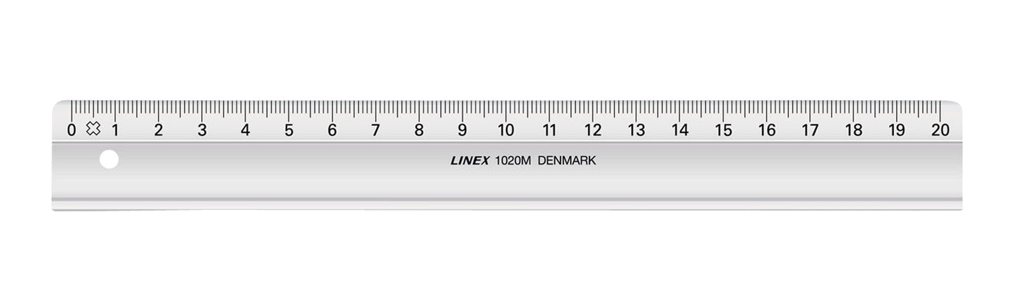 LINEAL LINEX KLAR PLAST 20CM