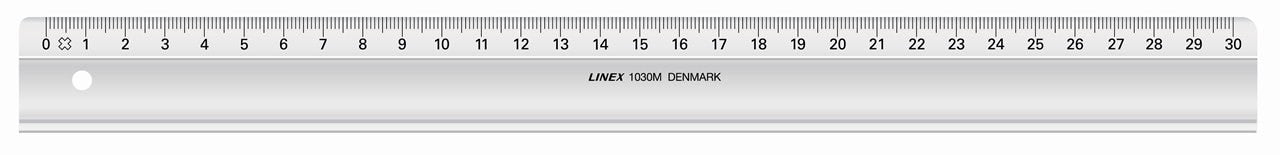 LINEAL LINEX KLAR PLAST 30CM