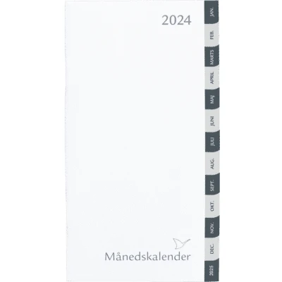 REFILL MÅNEDSKALENDER 2026 GRÅ FANER