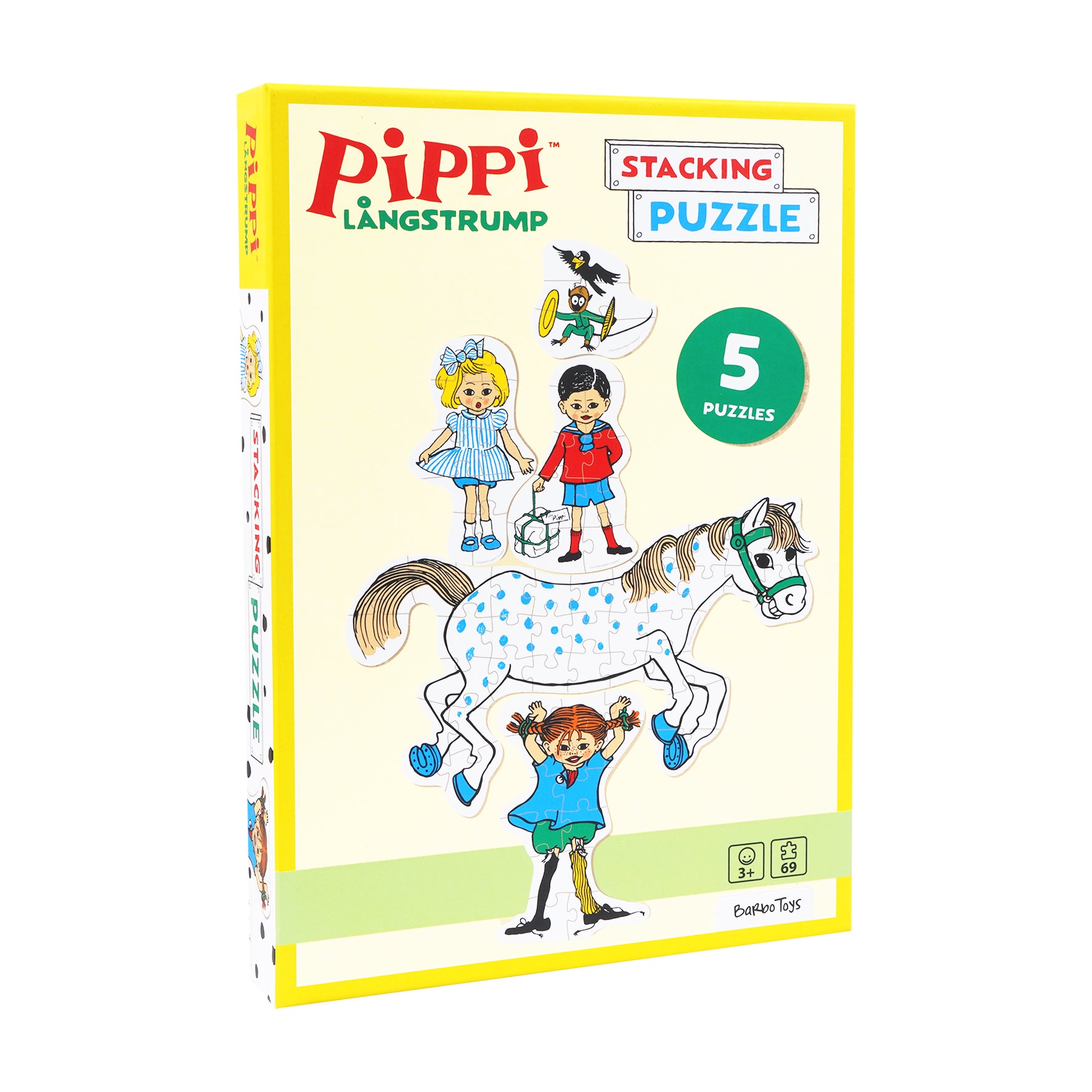 PIPPI LANGSTRØMPE - STABELPUSLESPIL