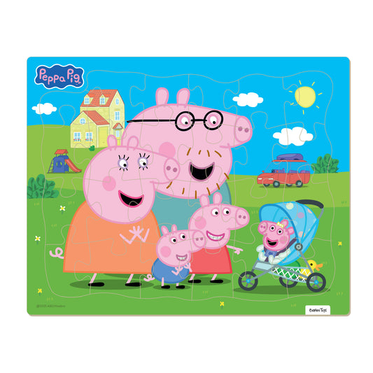 GURLI GRIS - INDRAMMET PAP PUSLESPIL - 24 BRIKKER - FAMILIE