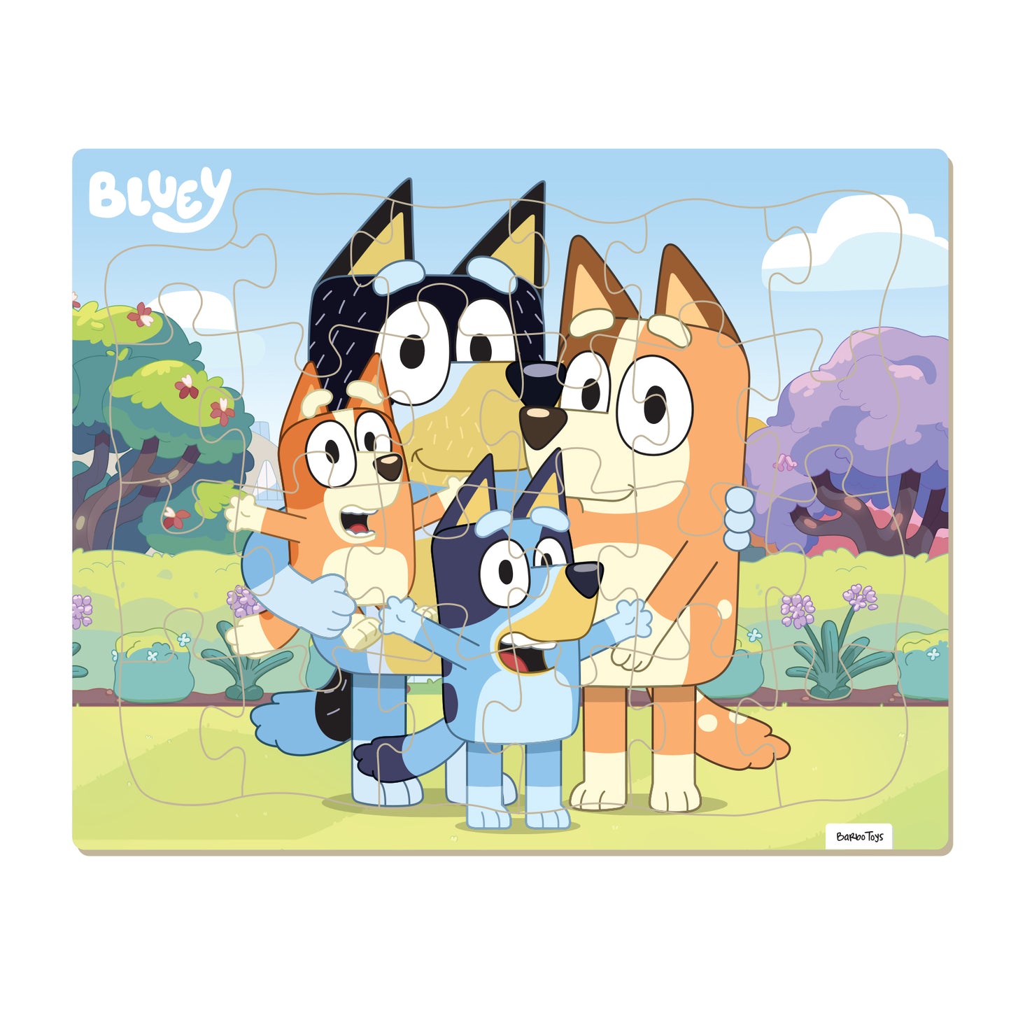 BLUEY - INDRAMMET PULESPIL - 24 BRIKKER - FAMILIE