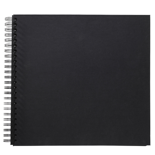 FOTOALBUM SORT SCRAPBOG 20 SORTE SIDER 30X30