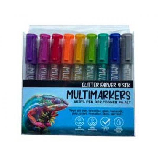 STENTUSSER GLITTER 9 STK.