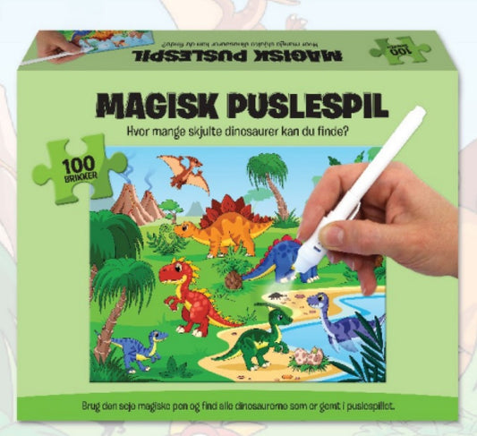 MAGISK PUSLESPIL DINOSAUR 100 BRIKKER